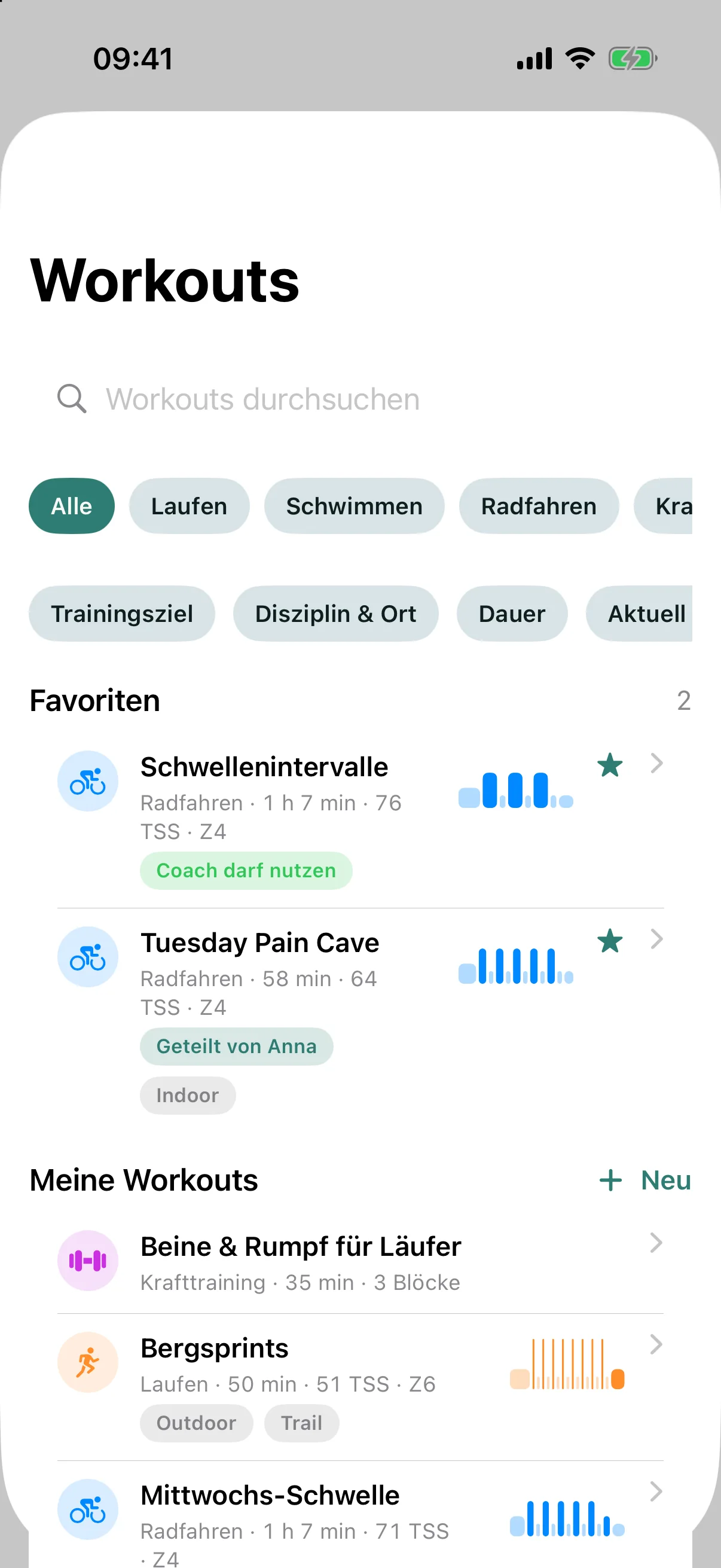 Workouts — Weida