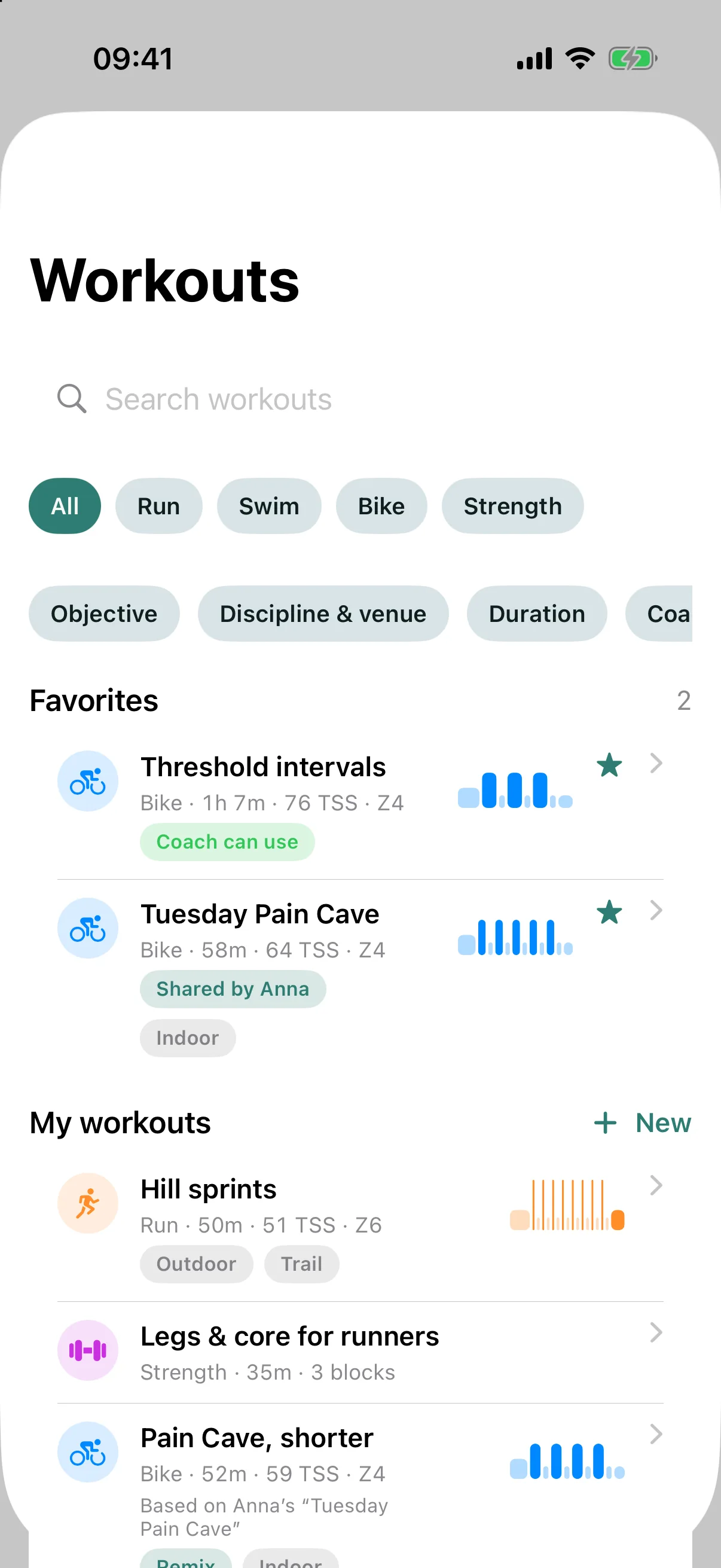 Workouts — Weida